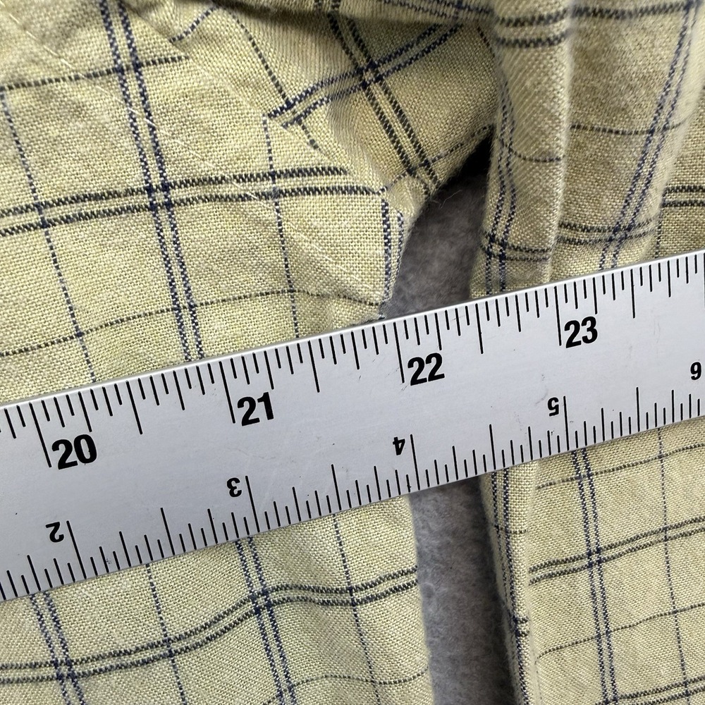 Vintage CC Filson Guide Shirt‎ Men's Medium Yellow Button Plaid Flannel Outdoors - Picture 5 of 8
